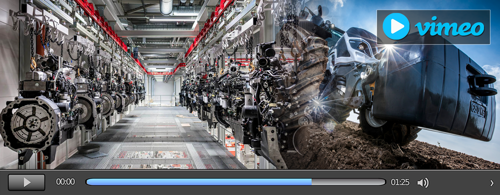 The P&F420 from Caldan in operation - overhead power and free conveyor system